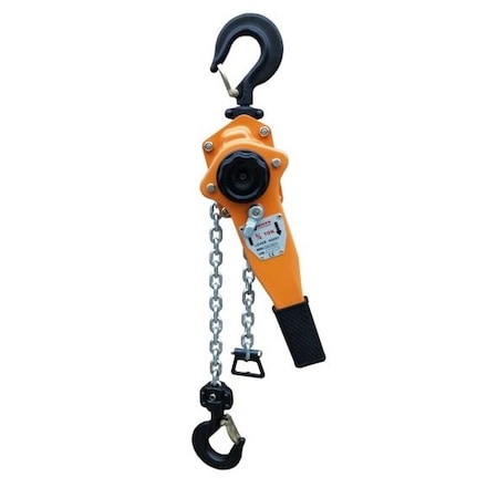 Bison Lifting Equipment 1 1/2 Ton Lever Chain Hoist, 10 Ft, Galv. Chain LH15-10 -G